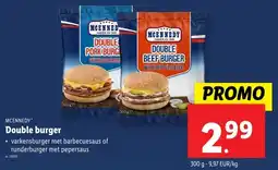 Lidl Double burger aanbieding