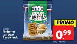 Lidl MCENNEDY Pindanoten sour cream & onionsmaak aanbieding