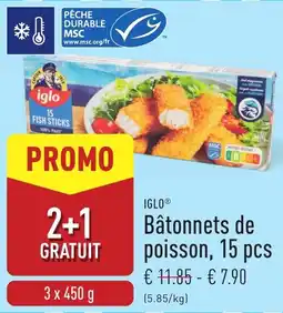 ALDI Bâtonnets de poisson aanbieding