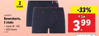 Lidl Boxershorts, 2 stuks aanbieding