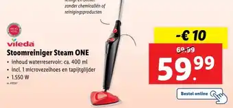 Lidl Stoomreiniger Steam ONE aanbieding