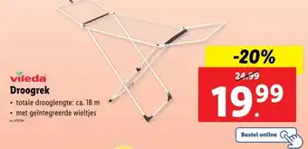 Lidl vileda Droogrek aanbieding