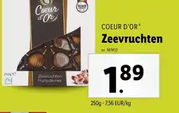 Lidl COEUR D'OR Zeevruchten aanbieding