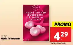 Lidl Mochi in hartvorm aanbieding