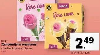 Lidl IJshoorntje in rozenvorm aanbieding