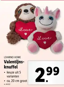 Lidl Valentijns- knuffel aanbieding