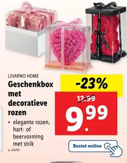 Lidl LIVARNO HOME Geschenkbox met decoratieve rozen aanbieding