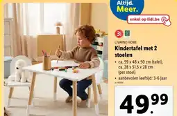 Lidl Kindertafel met 2 stoelen aanbieding