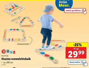 Lidl Houten evenwichtsbalk aanbieding