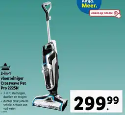 Lidl 3-in-1 vloerreiniger Crosswave Pet Pro 2225N aanbieding