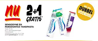 Jumbo Sensodyne en parodontax tandpasta aanbieding