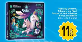 Cora Fantasy Dreams, Tableaux en Pixel Strass et mini cristaux Forêt enchantée aanbieding