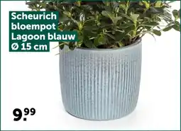 AVEVE Scheurich bloempot Lagoon blauw Ø 15 cm aanbieding