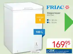 Eldi Friac diepvriezer BDV1240 aanbieding