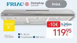 Eldi Friac dampkap DK0090IX aanbieding