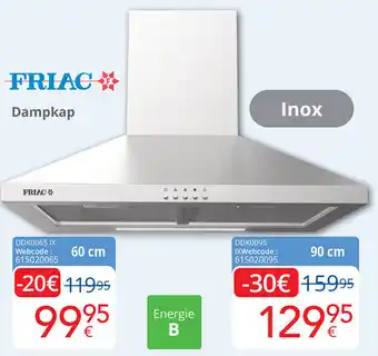 Eldi Friac dampkap DDK0065 IX aanbieding