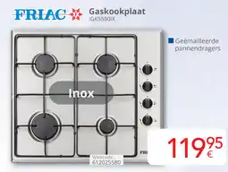 Eldi Friac gaskookplaat IGK55801X aanbieding