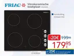 Eldi Friacvitrokeramische kookplaat VKV6000 aanbieding