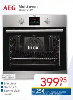 Eldi AEG multi oven BES33101ZM aanbieding