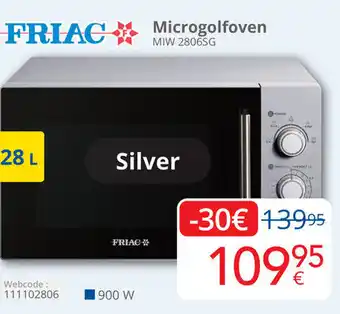 Eldi Friac microgolfoven MIW 2806SG aanbieding