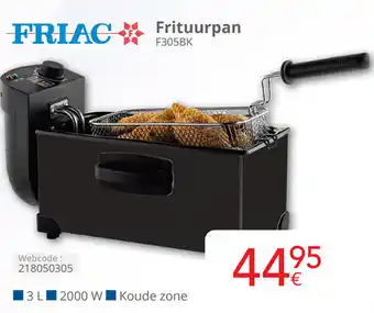 Eldi Friac frituurpan F305BK aanbieding