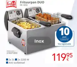 Eldi Fritel frituurpan duo FR 1850 aanbieding