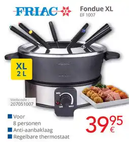 Eldi Friac fondue xl EF 1007 aanbieding