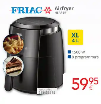 Eldi Friac airfryer HL3515 aanbieding