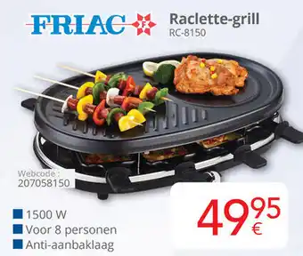 Eldi Friac raclette-grill RC-8150 aanbieding