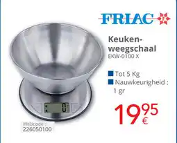 Eldi Friac keukenweegschaal EKW-0100 X aanbieding