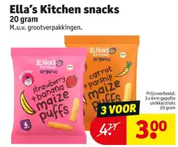 Kruidvat Ella’s Kitchen snacks aanbieding