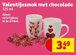 Kruidvat Valentijnsmok met chocolade aanbieding