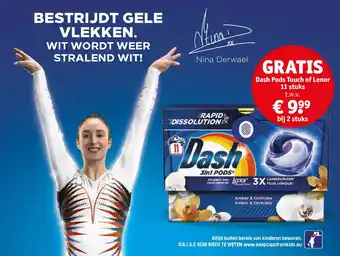 Kruidvat Dash Pods Touch of Lenor 11 stuks aanbieding