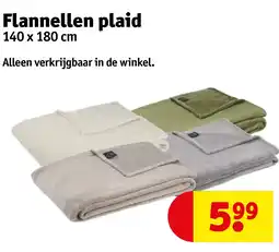 Kruidvat Flannellen plaid aanbieding