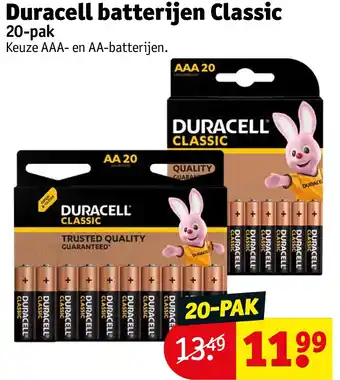 Kruidvat Duracell batterijen Classic aanbieding