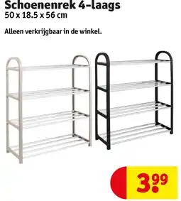 Kruidvat Schoenenrek 4-laags aanbieding