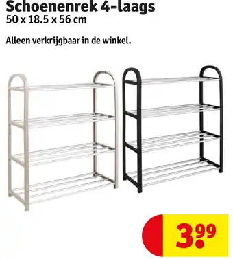 Kruidvat Schoenenrek 4-laags aanbieding