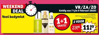 Kruidvat DKNY bodymist Be Delicious 250 ml + Guess bodymist Seductive 250 ml aanbieding