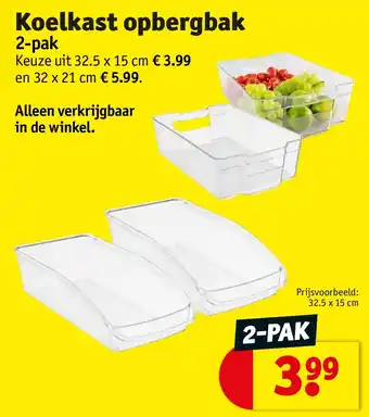 Kruidvat Koelkast opbergbak aanbieding