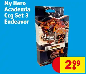 Kruidvat My Hero Academia Ccg Set 3 Endeavor aanbieding