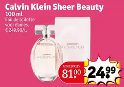 Kruidvat Calvin Klein Sheer Beauty aanbieding