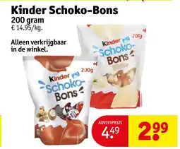 Kruidvat Kinder Schoko-Bons aanbieding