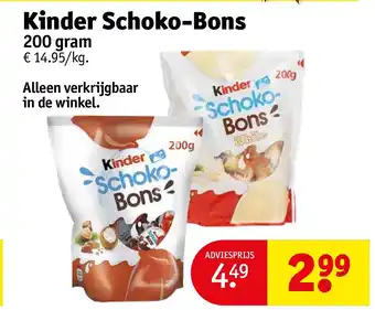 Kruidvat Kinder Schoko-Bons aanbieding