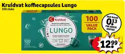 Kruidvat Kruidvat koffiecapsules Lungo aanbieding