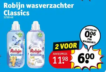 Kruidvat Robijn wasverzachter Classics aanbieding