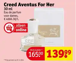 Kruidvat Creed Aventus For Her aanbieding