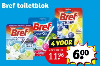 Kruidvat Bref toiletblok aanbieding