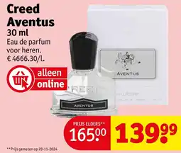 Kruidvat Creed Aventus aanbieding