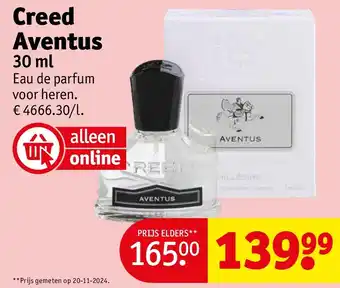 Kruidvat Creed Aventus aanbieding