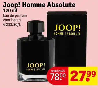 Kruidvat Joop! Homme Absolute aanbieding